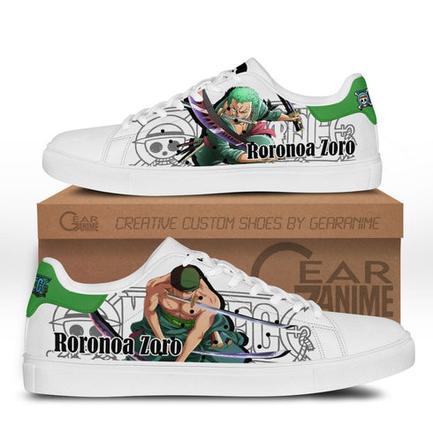 Zoro Skate -Sneakers benutzerdefinierte Anime -Op -Schuhe
